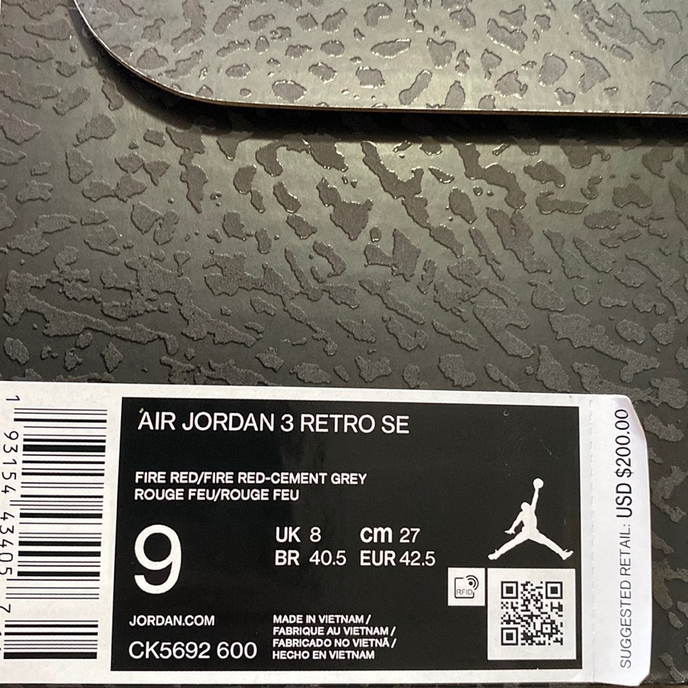 Jordan 3 retro “unite”